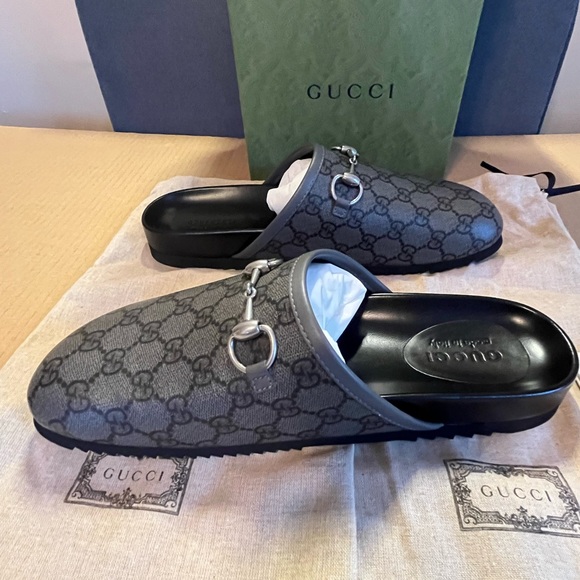 Gucci Men’s GG Mule With Horsebit size 9 G / 9.5 US - Picture 4 of 10